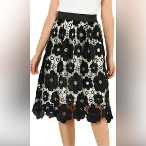 BNWT Crochet / lace midi skirt